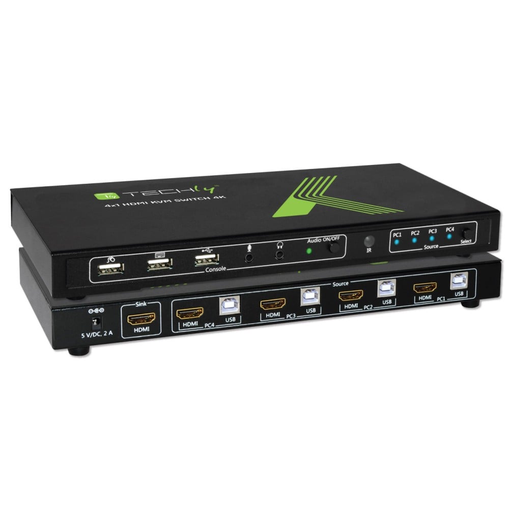 4x1 USB HDMI KVM Switch 4Kx2K - Master Switch - Switch KVM - Networking